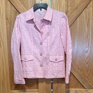 Christopher & Banks Blush Textured Blazer